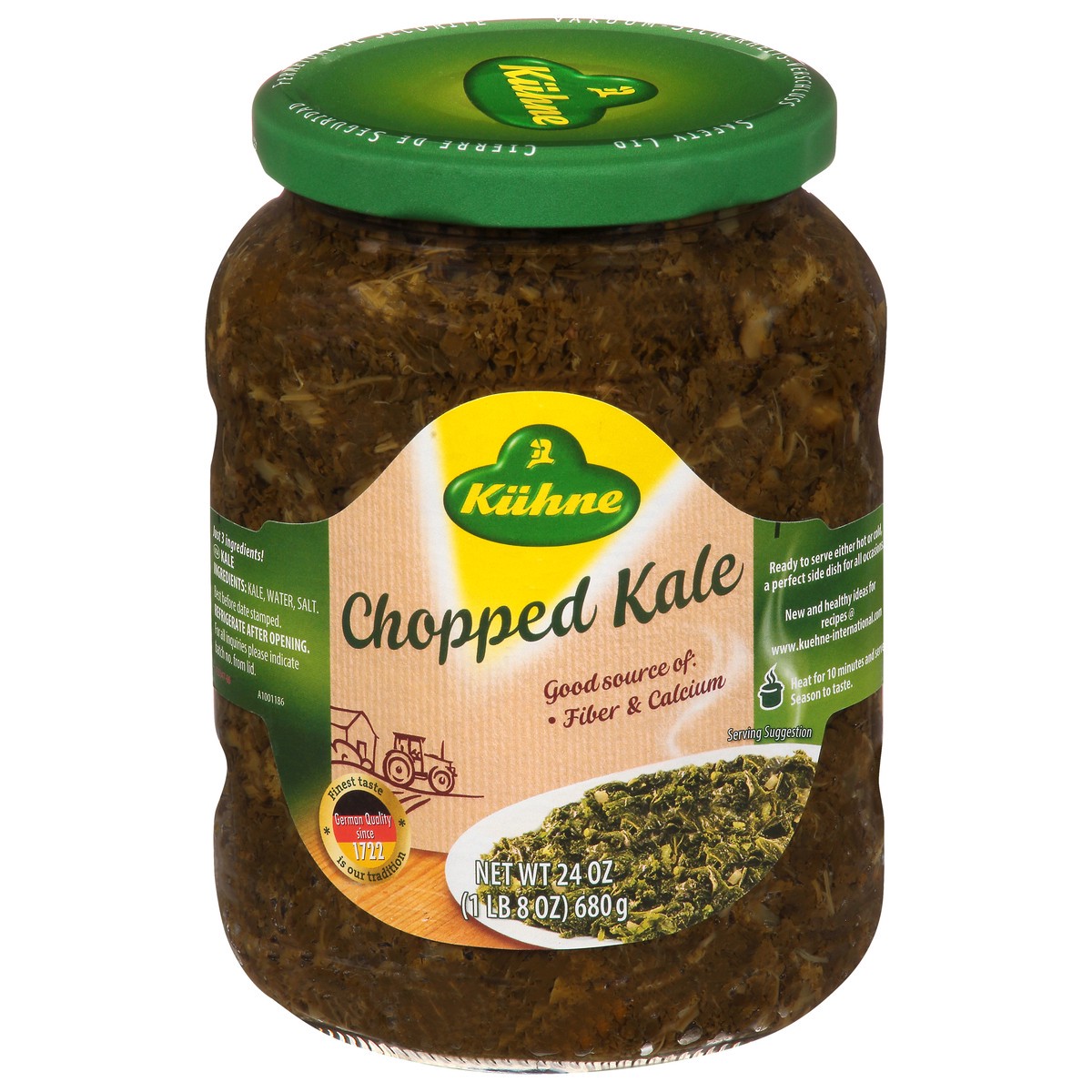 slide 13 of 13, Kuhne Chopped Kale 24 oz, 24 oz