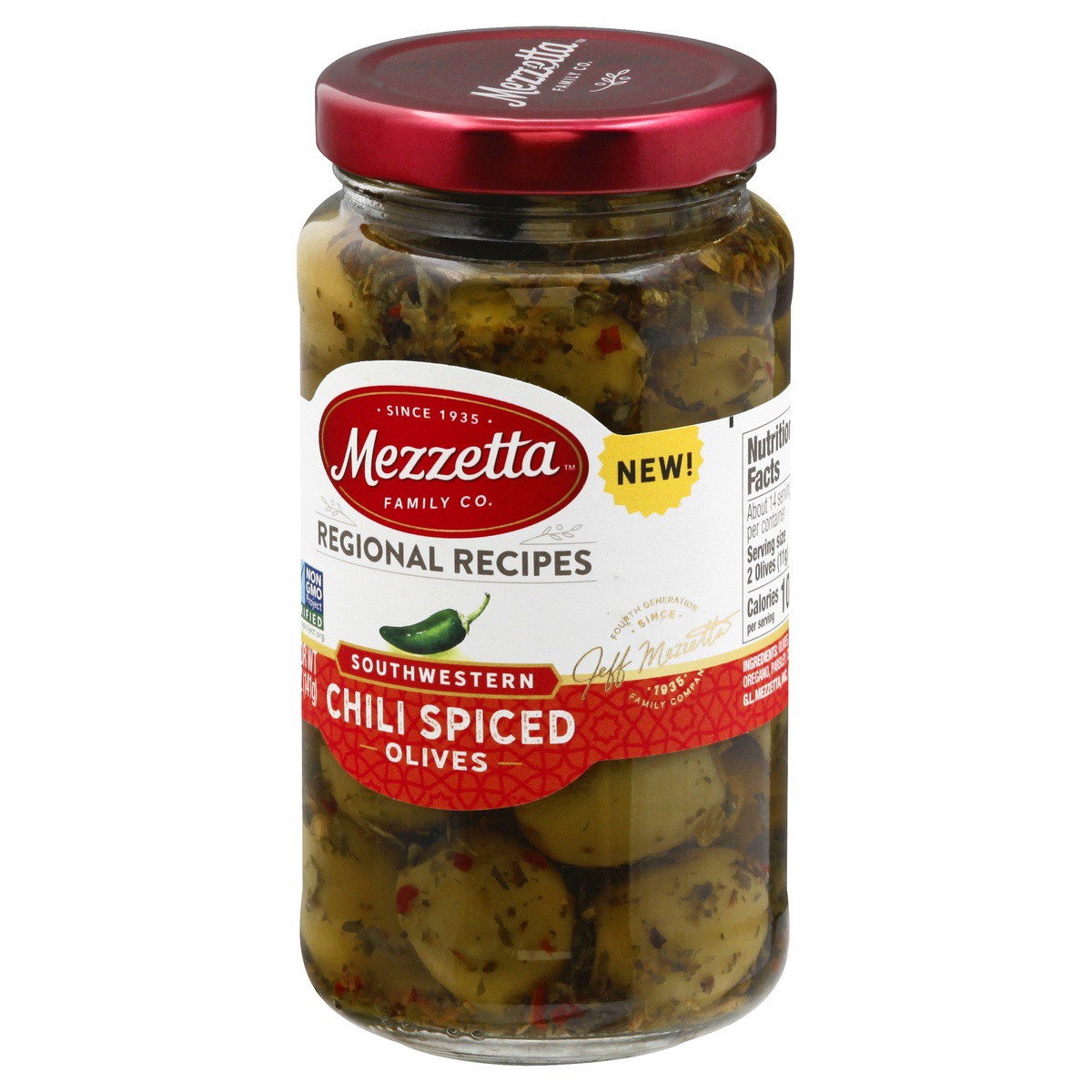 slide 3 of 9, Mezzetta Olives Regional Recipes Southwestern Chili Spiced, 5 oz