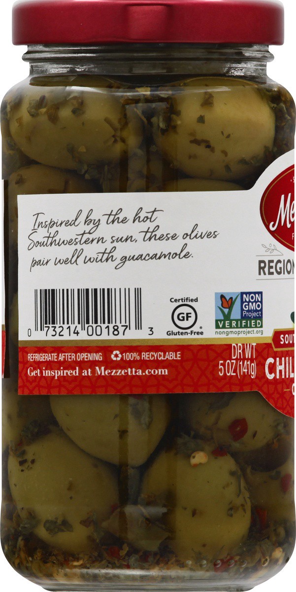 slide 7 of 9, Mezzetta Olives Regional Recipes Southwestern Chili Spiced, 5 oz