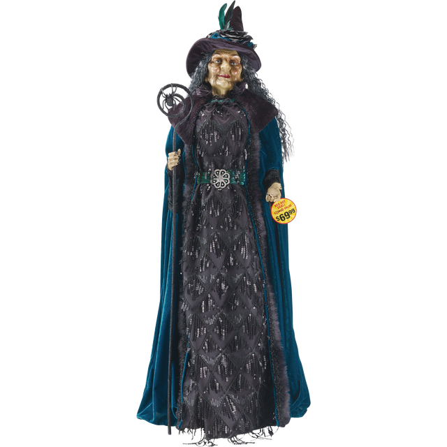 slide 1 of 1, SPOOKY VILLAGE 48” Witch, 1 ct