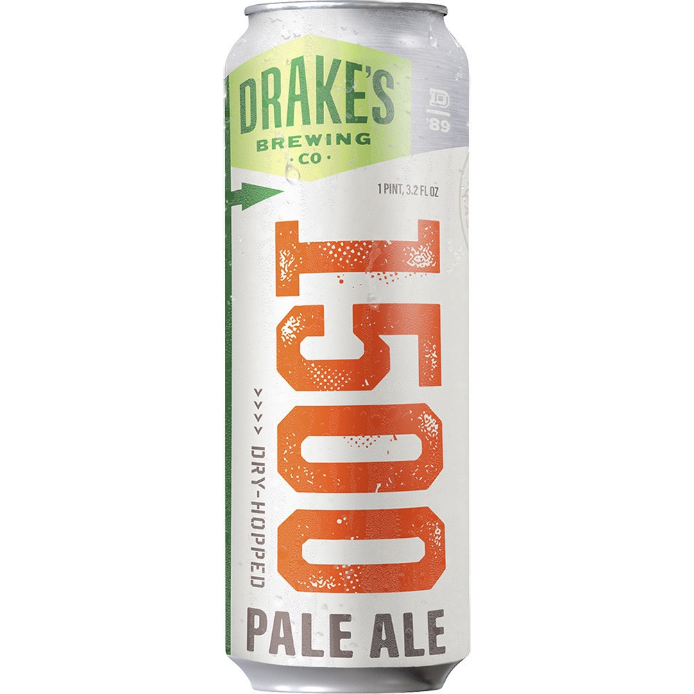 slide 1 of 1, Drake's 1500 Pale Ale, 19 oz