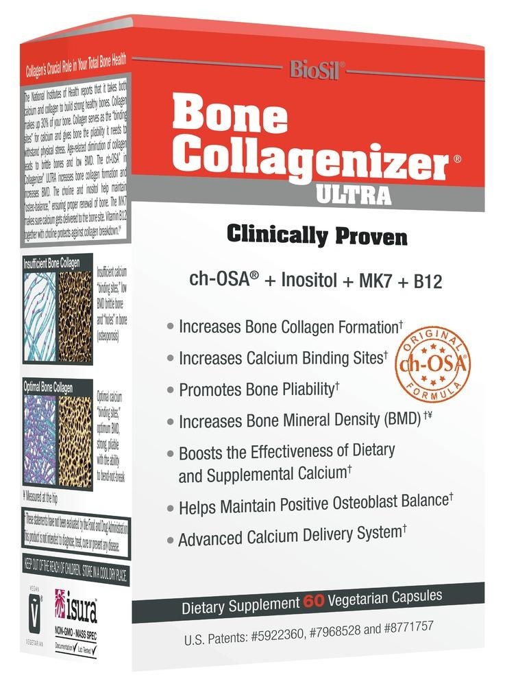 slide 1 of 1, Natural Factors Biosil Bone Collagenizer Ultra, 60 ct