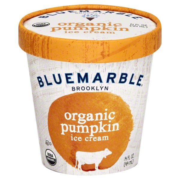 slide 1 of 1, Blue Marble Organic Pumpkin Ice Cream, 14 oz