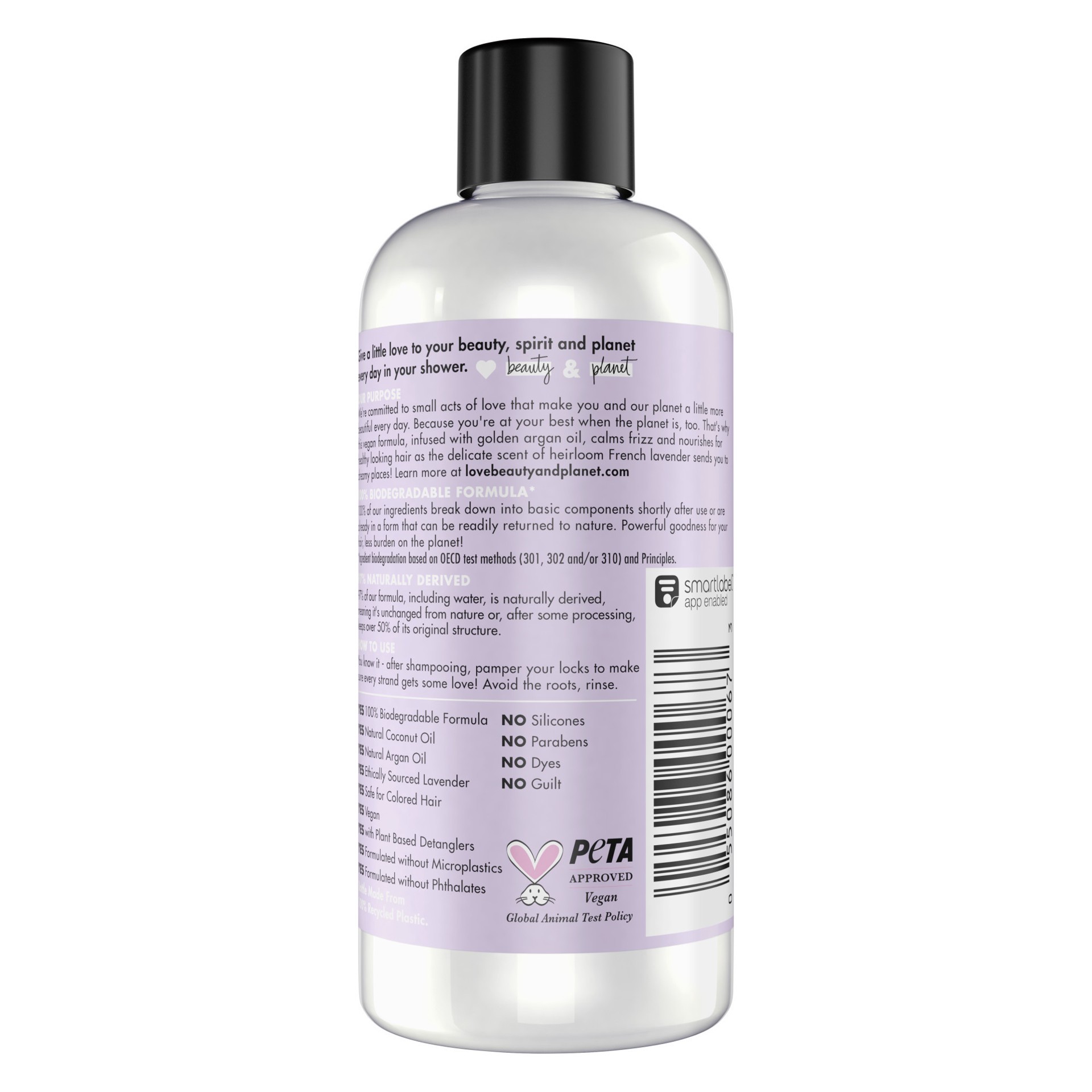 slide 3 of 4, Love Beauty and Planet Smooth & Serene Conditioner Argan Oil and Lavender, 3 oz, 3 oz