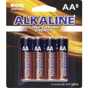 slide 1 of 1, CVS Health Cvs Alkaline Batteries Aa 8-Pack, 8 ct