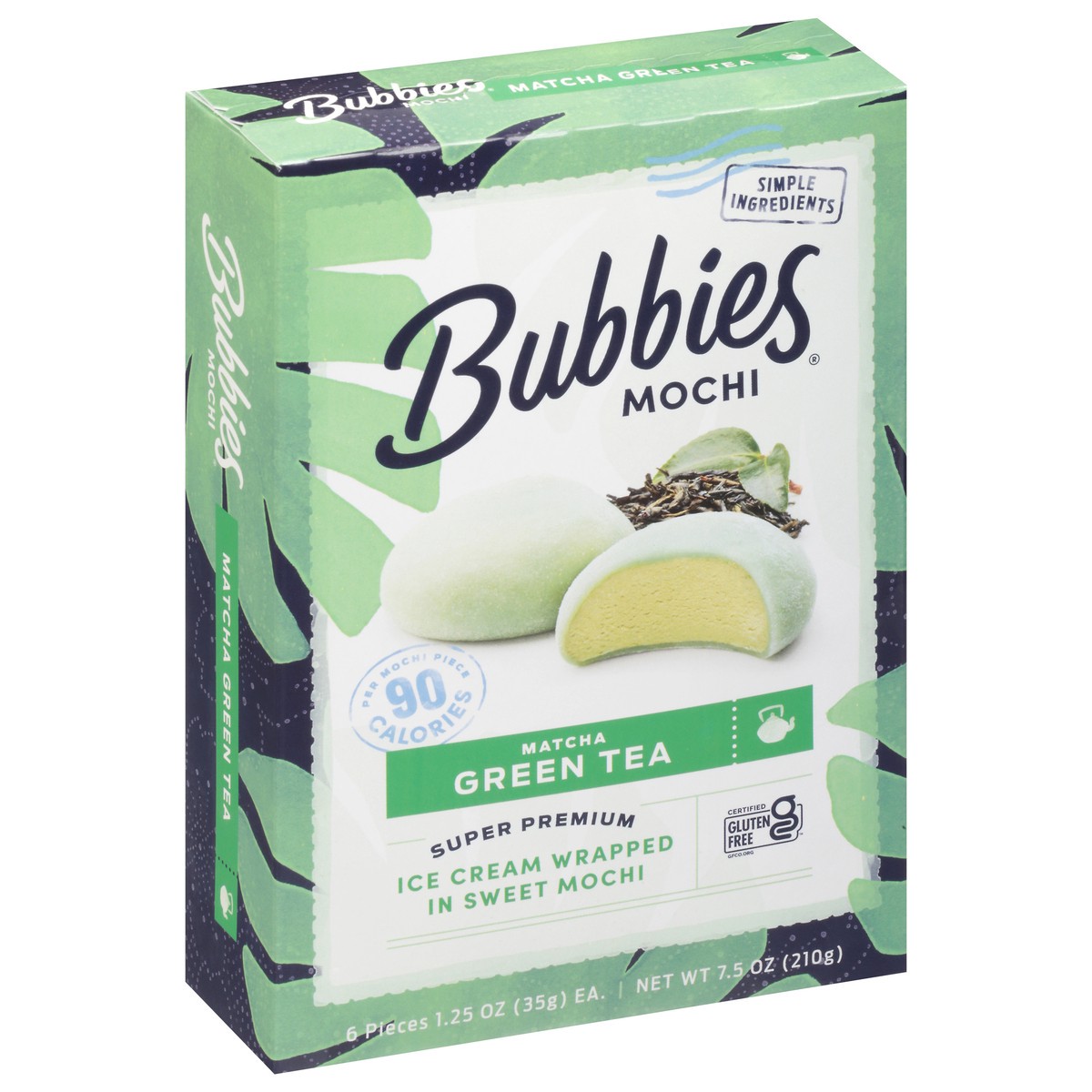 slide 2 of 9, Bubbies Green Tea Mochi, 7.5 oz