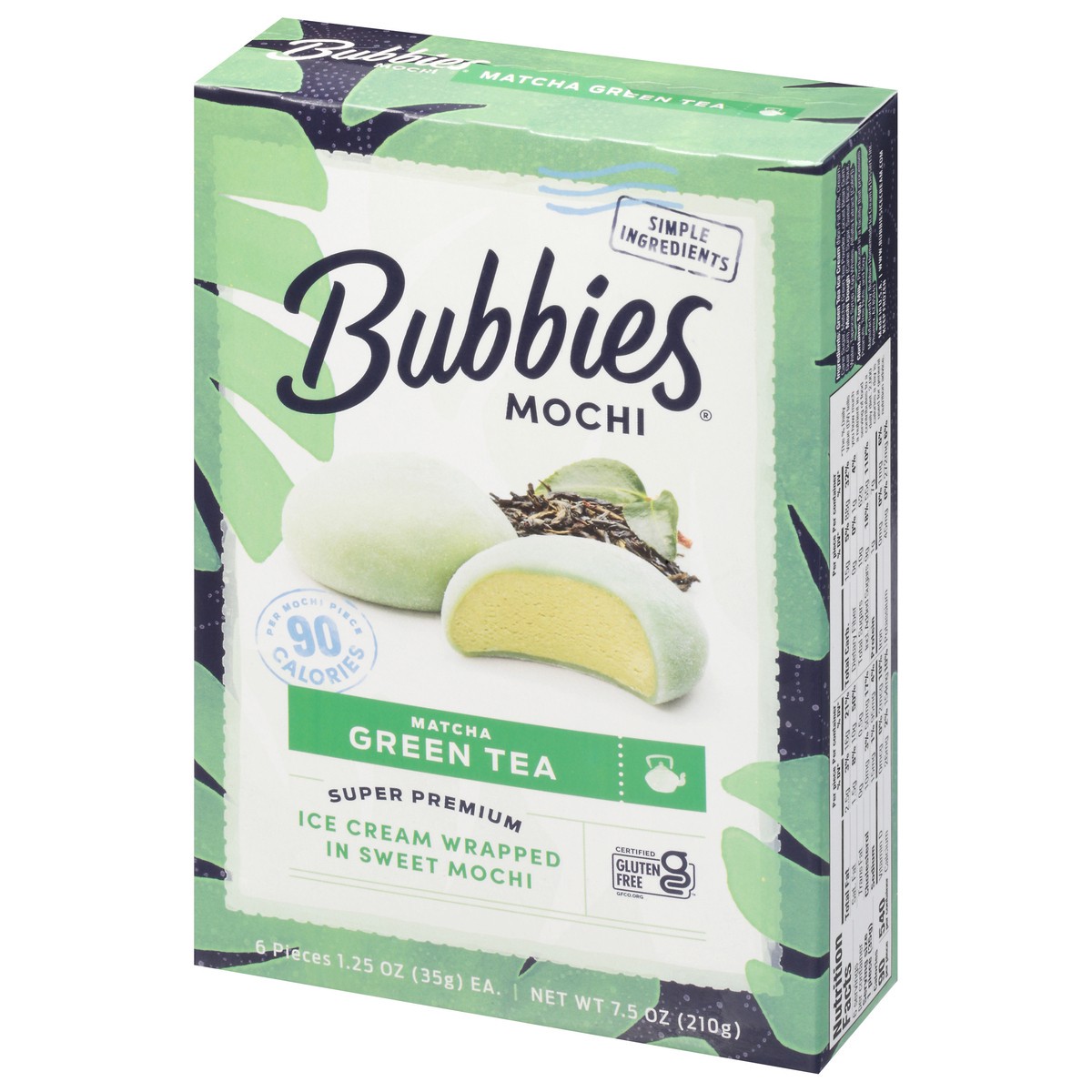 slide 3 of 9, Bubbies Green Tea Mochi, 7.5 oz