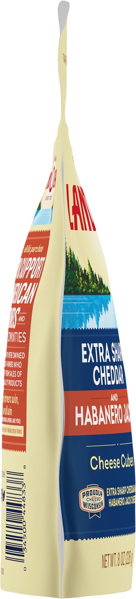 slide 7 of 14, Land O'Lakes Extra Sharp Cheddar & Habanero Jack Cheese Cubes, 8 oz