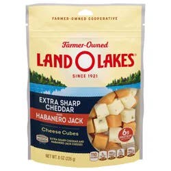Land O'Lakes Extra Sharp Cheddar & Habanero Jack Cheese Cubes