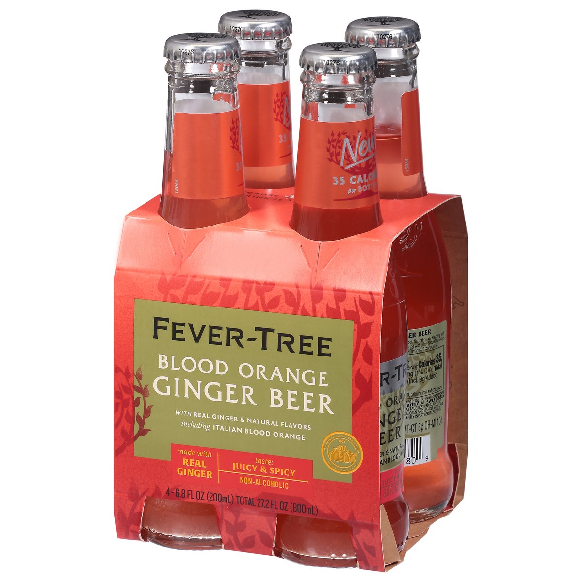 slide 3 of 9, Fever-Tree Blood Orange Ginger Beer 4x200ml, 4 ct; 6.8 fl oz
