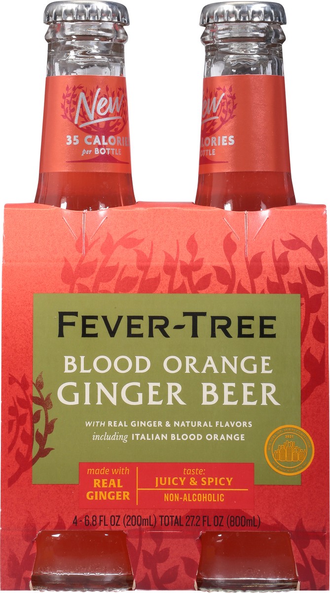 slide 8 of 9, Fever-Tree Blood Orange Ginger Beer 4x200ml, 4 ct; 6.8 fl oz