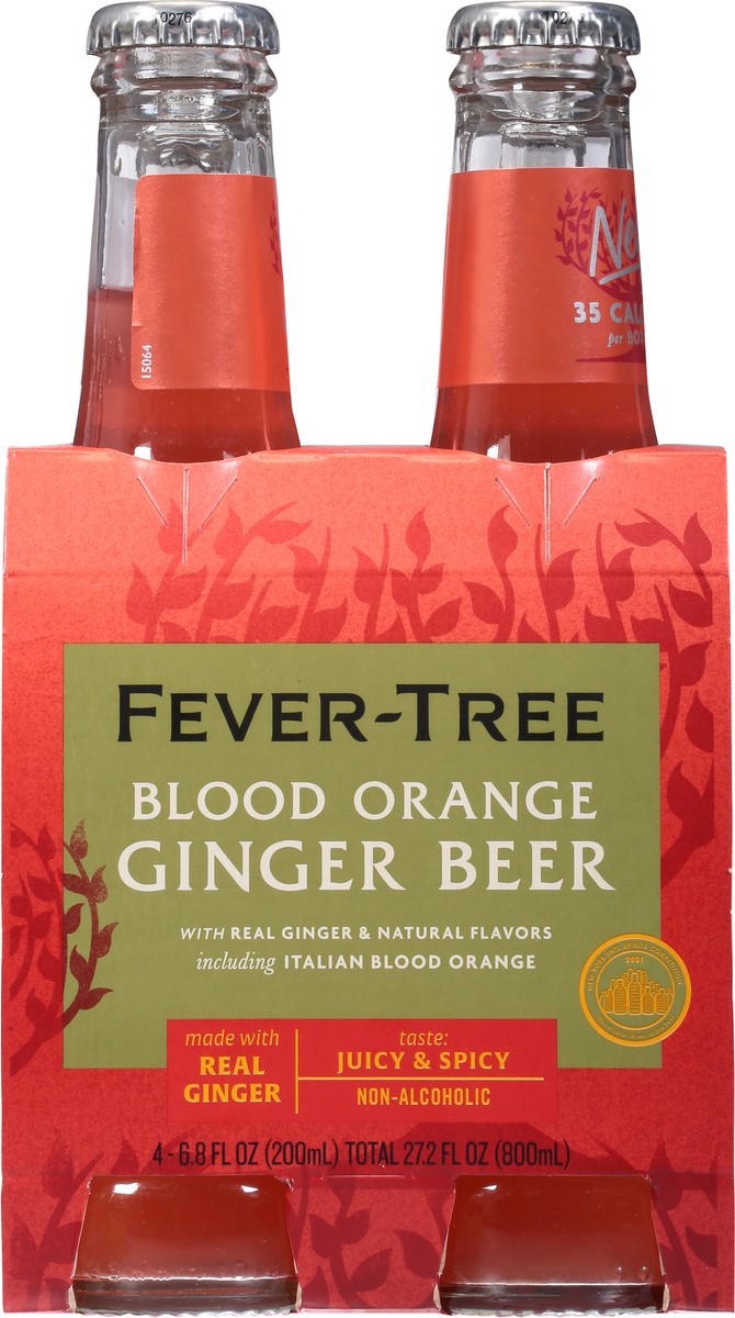 slide 2 of 9, Fever-Tree Blood Orange Ginger Beer 4x200ml, 4 ct; 6.8 fl oz