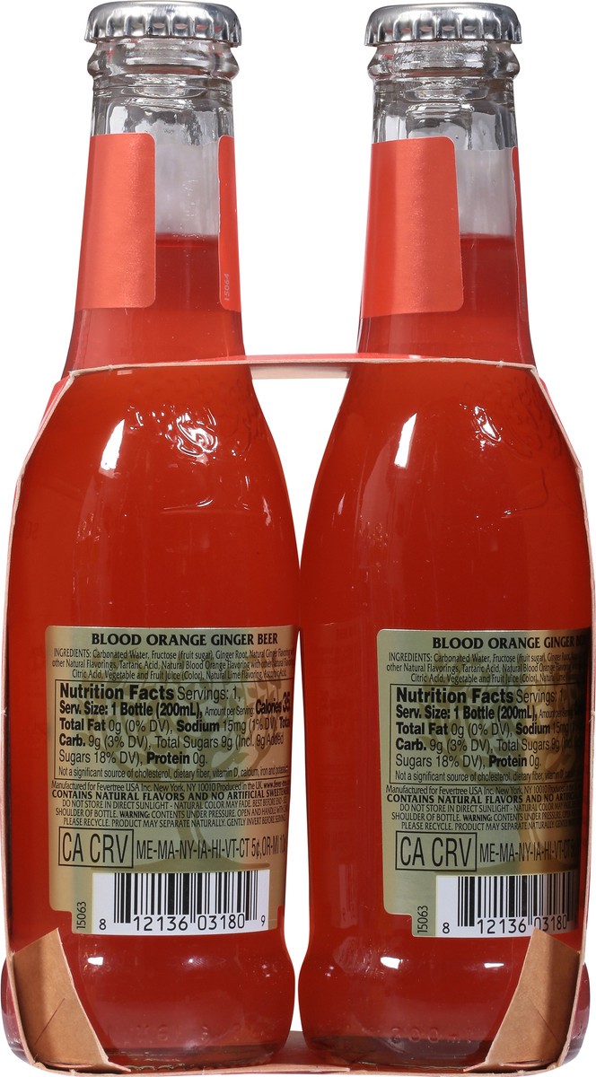slide 4 of 9, Fever-Tree Blood Orange Ginger Beer 4x200ml, 4 ct; 6.8 fl oz