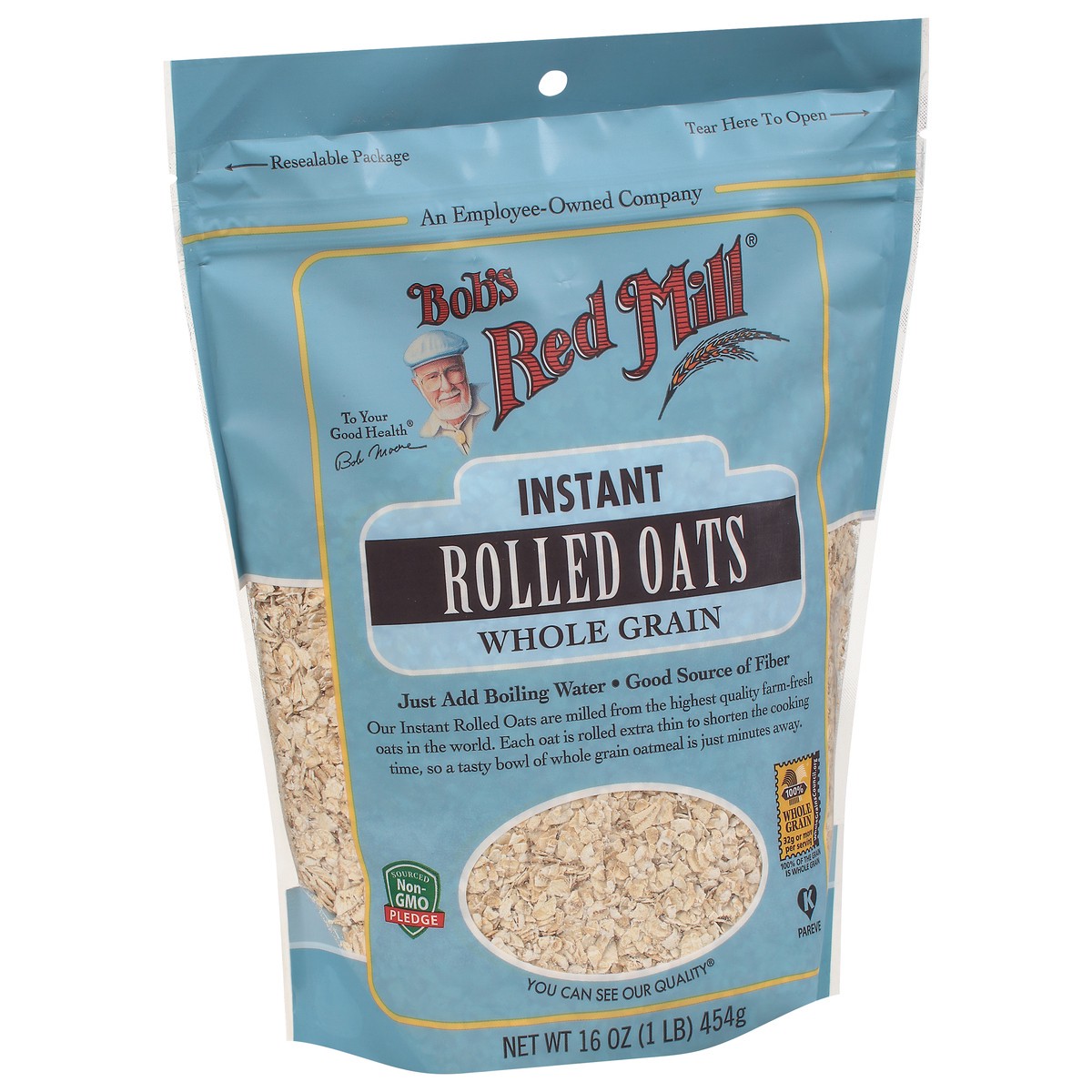 slide 2 of 11, Bob's Red Mill Whole Grain Instant Rolled Oats 16 oz, 16 oz