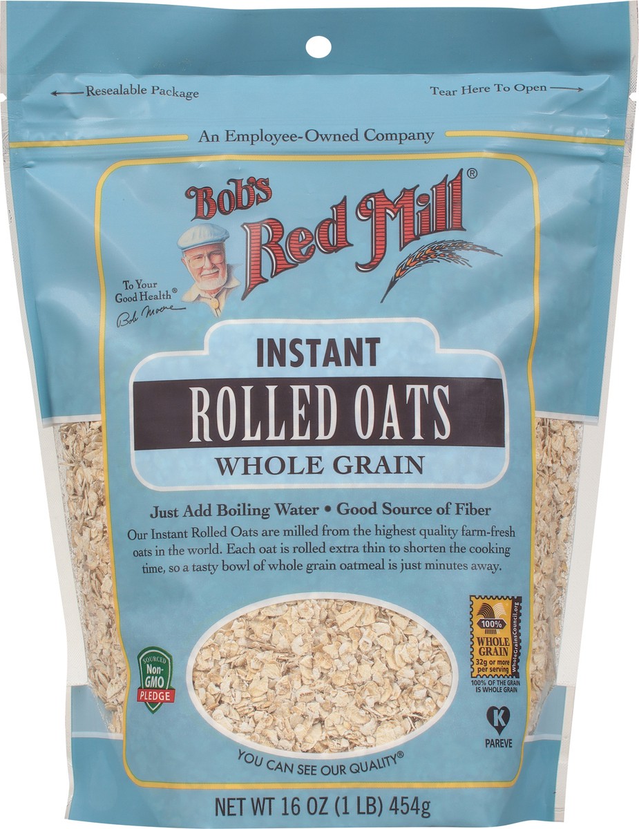 slide 11 of 12, Bob's Red Mill Whole Grain Instant Rolled Oats 16 oz, 16 oz