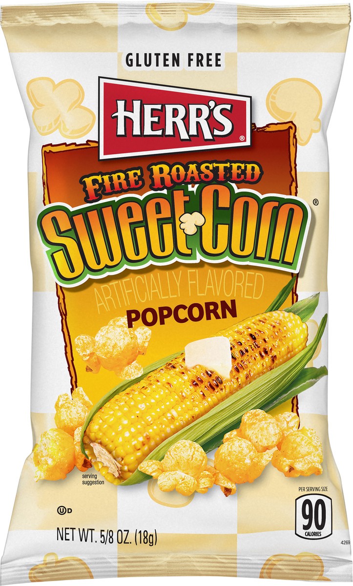 slide 4 of 7, Herr's Fire Roasted Sweet Corn Popcorn 0.625 oz, 0.62 oz