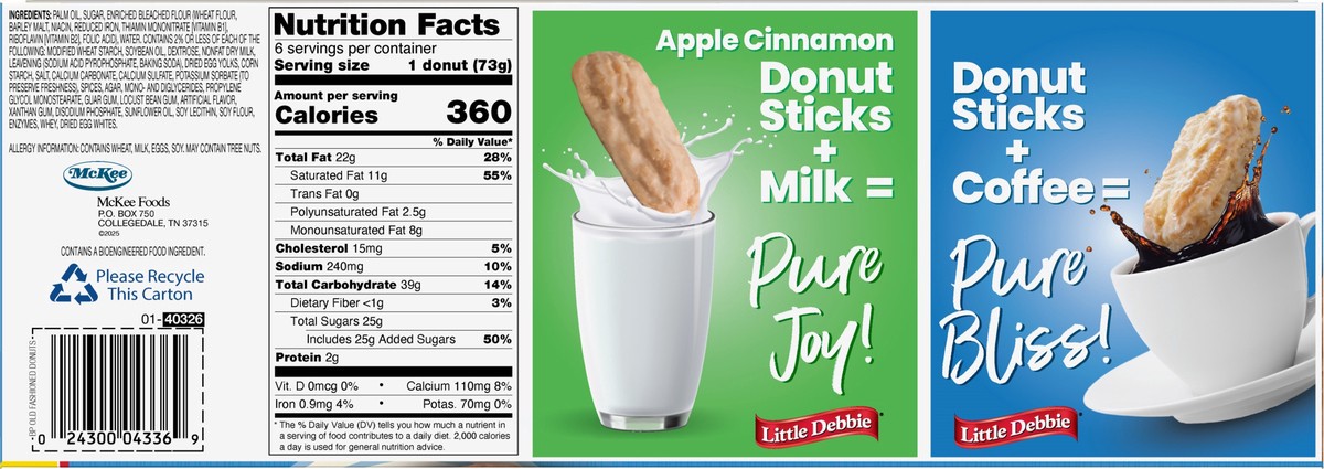 slide 13 of 13, Little Debbie Snack Cakes, Little Debbie Big Pack Old Fashioned Donuts, 6 ct