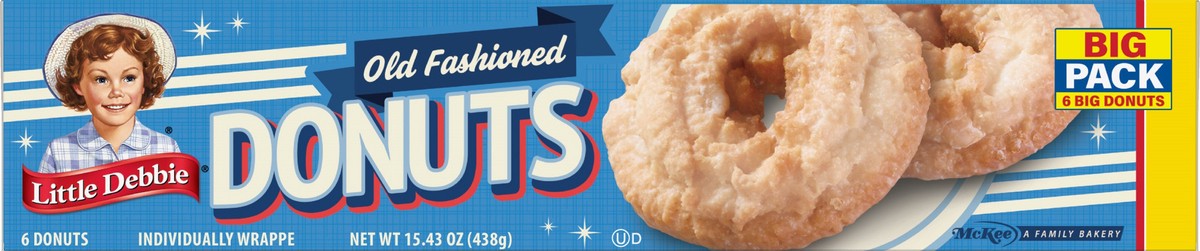 slide 12 of 13, Little Debbie Snack Cakes, Little Debbie Big Pack Old Fashioned Donuts, 6 ct