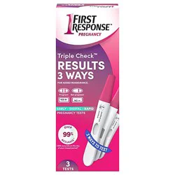 First Response Triple Check Pregnancy Test Kit - 3 Count