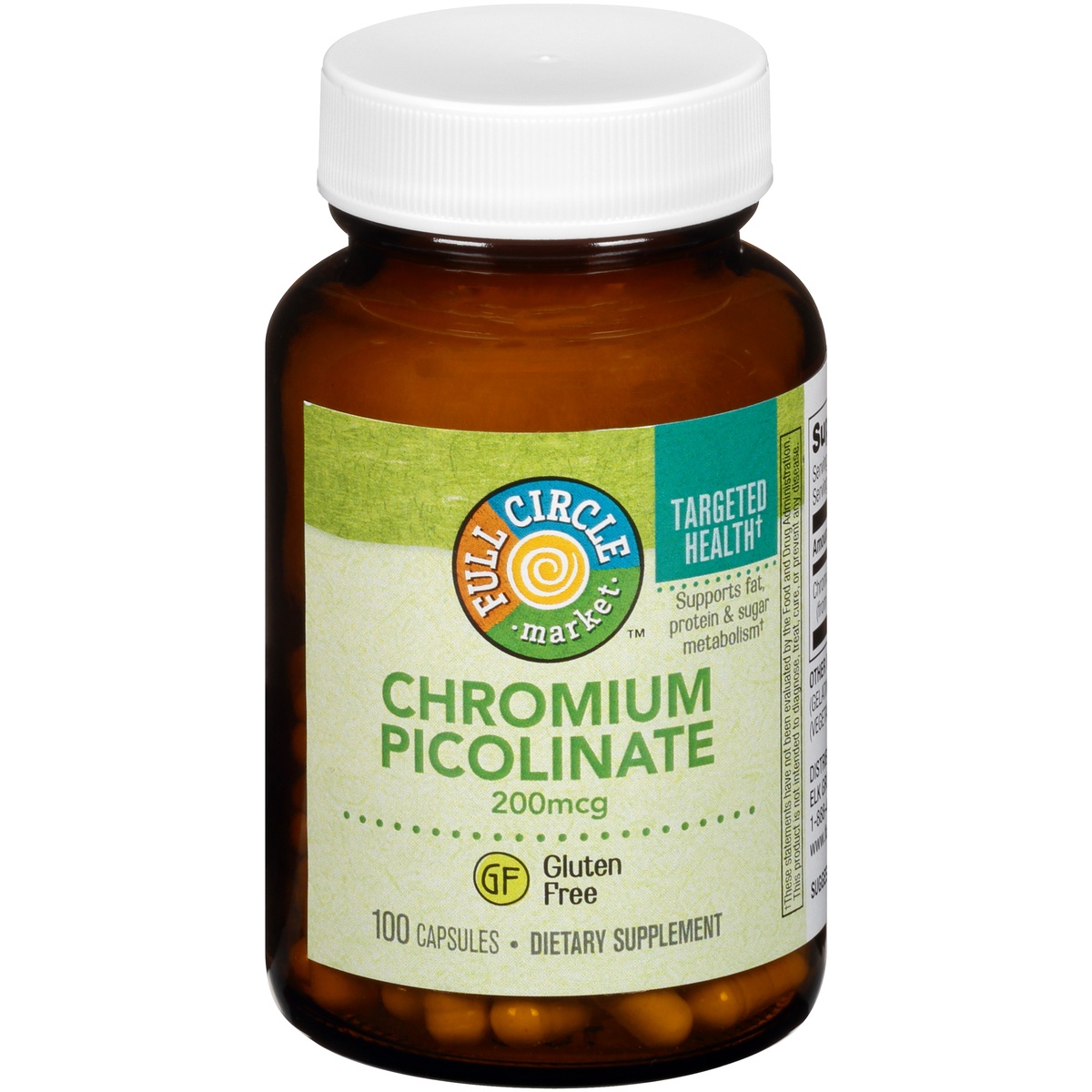 slide 1 of 1, Full Circle Market Chromium Picolinate Capsules, 100 oz