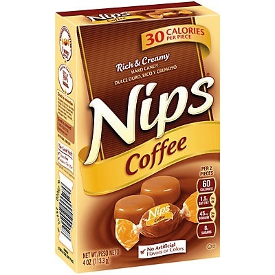 slide 1 of 1, Nips Coffee Candies, 4 oz