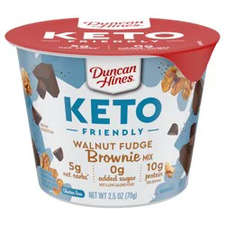 Duncan Hines Keto Friendly Brownie Mix, Walnut Fudge, 2.5 oz.