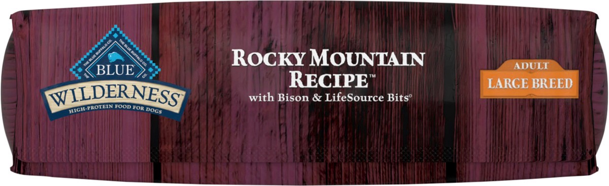 slide 12 of 13, Blue Buffalo Wilderness Rocky Mountain Recipe High Protein, Natural Adult Large Breed Dry Dog Food, Bison 22-lb, 22 lb