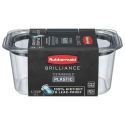 Rubbermaid Brilliance 4.7 Cup Plastic Container 1 ea