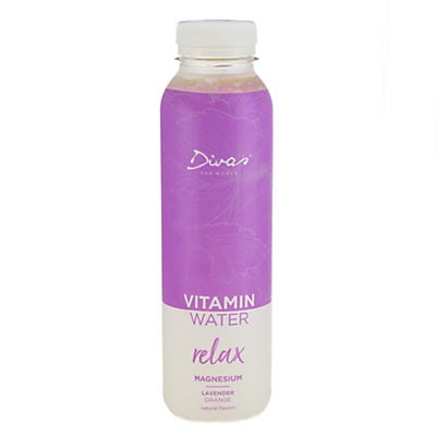 slide 1 of 1, Diva's for Women Relax Magnesium Lavender Orange Vitamin Water&nbsp;, 13.5 oz