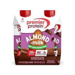 Premier Protein Non-Dairy Almondmilk Chocolate Protein Shake 4 - 11 fl oz Packs