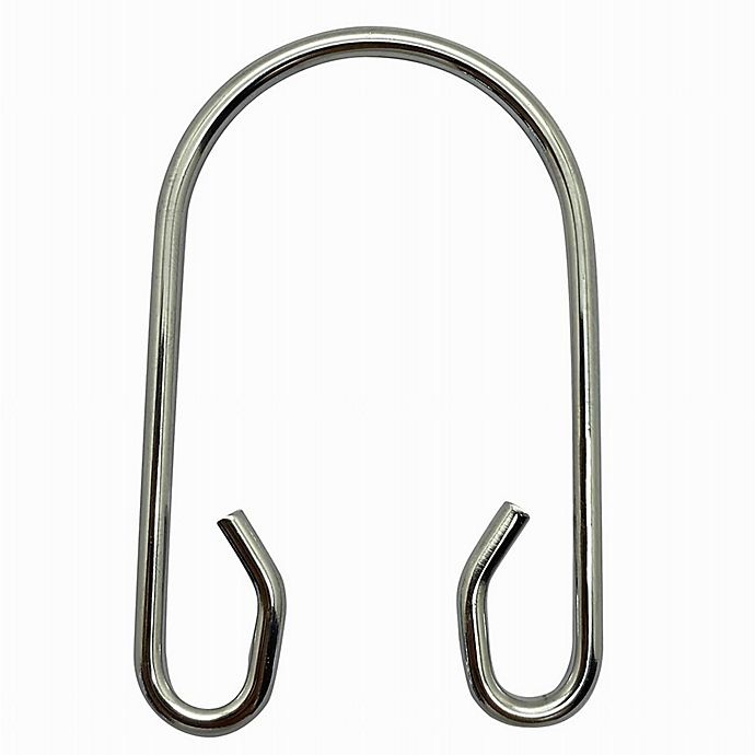 slide 1 of 1, Haven Stainless Steel Double U-Shaped Shower Hooks - Chrome, 12 ct