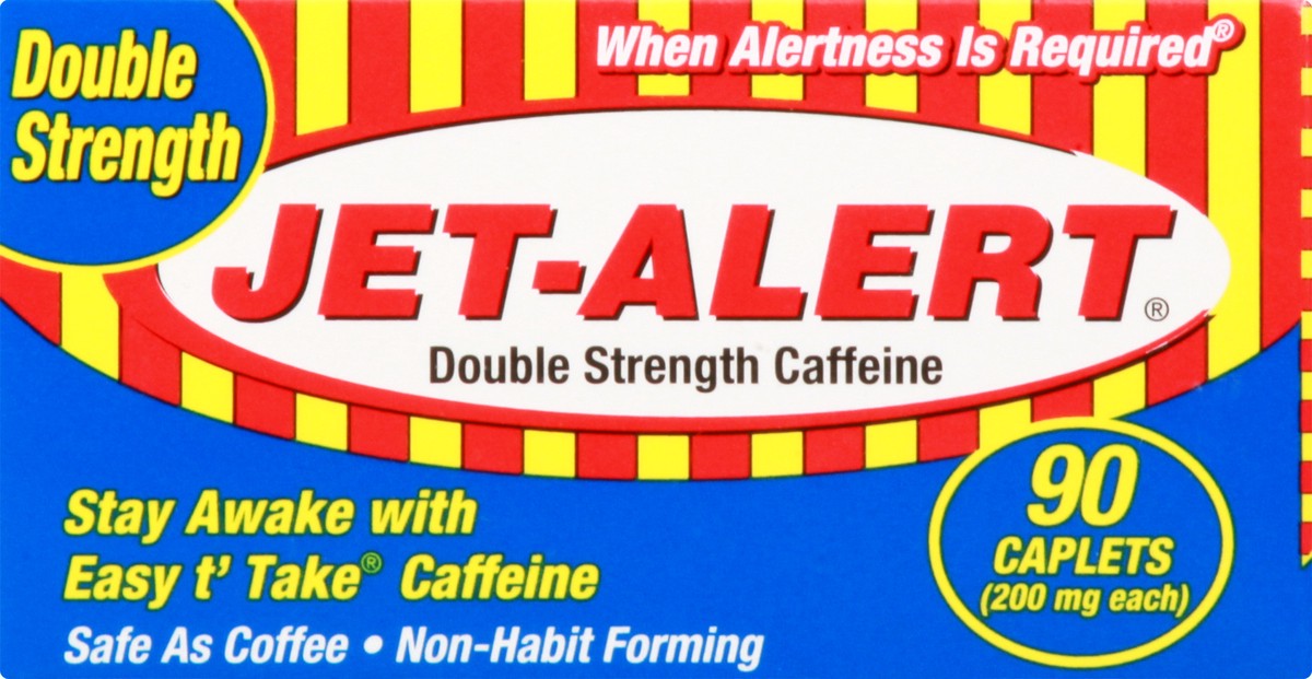slide 2 of 12, Jet-Alert Double Strength Caplets 200 mg Caffeine 90 ea, 90 ct