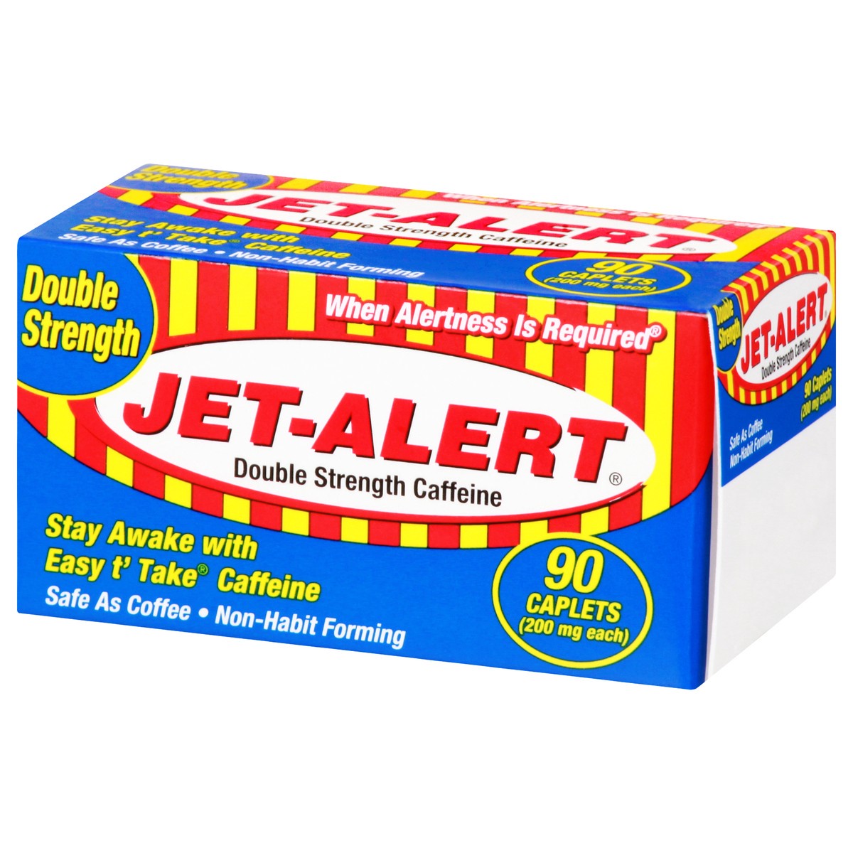 slide 5 of 12, Jet-Alert Double Strength Caplets 200 mg Caffeine 90 ea, 90 ct