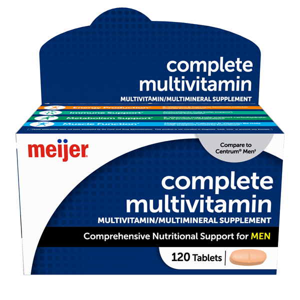 slide 1 of 1, Meijer Complete Multivitamin, 120 Tablets, 120 ct