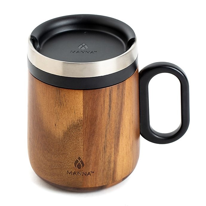 slide 2 of 3, Manna Organics Chalet Travel Mug - Acacia Wood, 11 oz