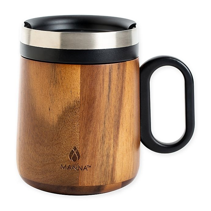 slide 1 of 3, Manna Organics Chalet Travel Mug - Acacia Wood, 11 oz