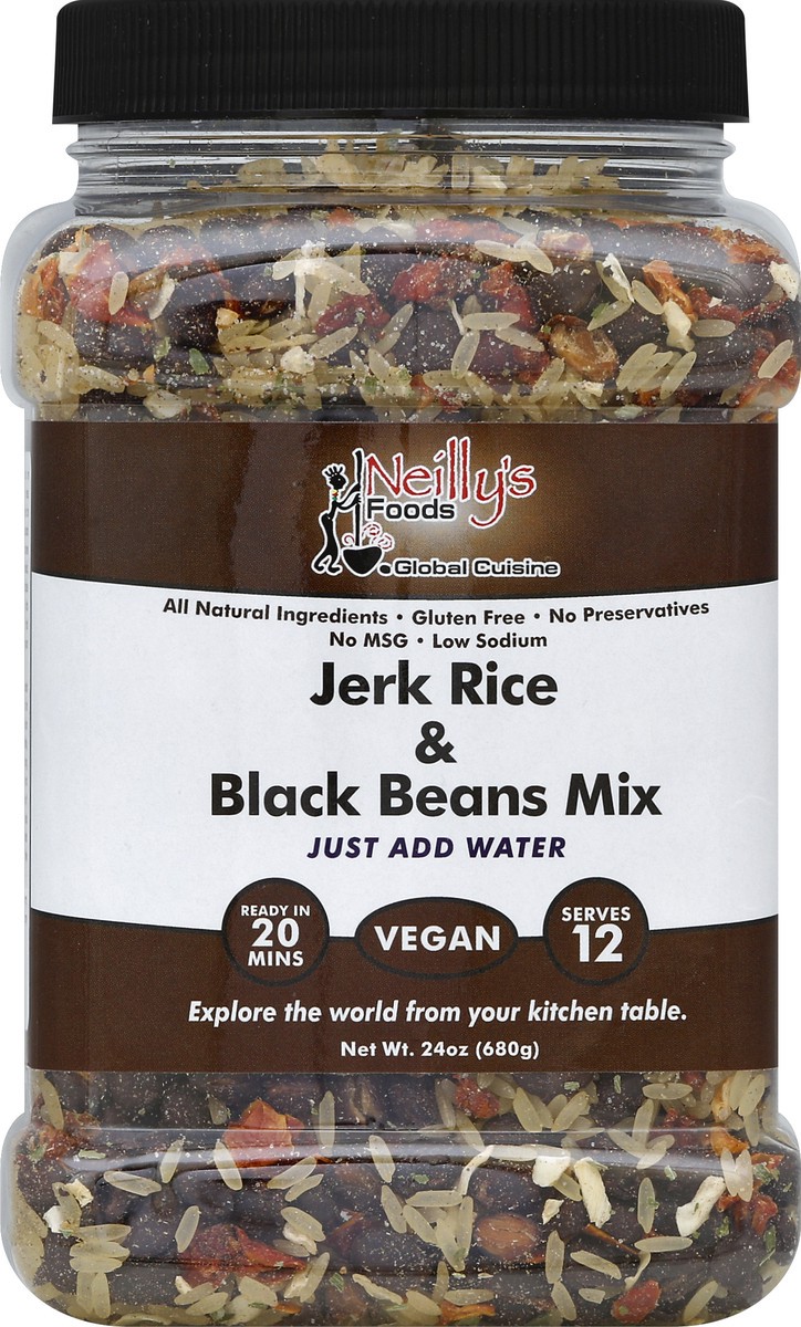 slide 2 of 2, Neilly's Foods Jerk Rice & Black Beans Mix, 24 oz