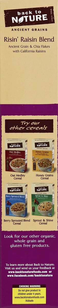 slide 3 of 4, Back to Nature Cereal Risin' Raisin Blend, 12 oz