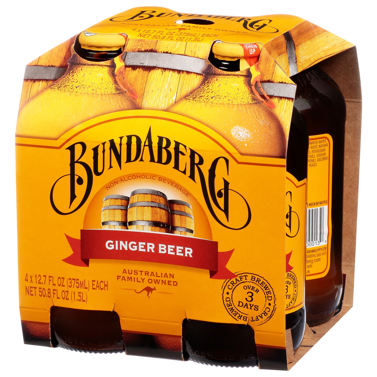 slide 4 of 9, Bundaberg Ginger Beer - 1500 ml, 4 ct; 12.7 fl oz