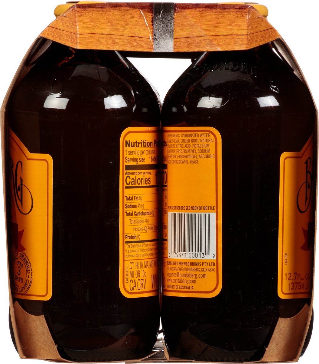 slide 9 of 9, Bundaberg Ginger Beer - 1500 ml, 4 ct; 12.7 fl oz