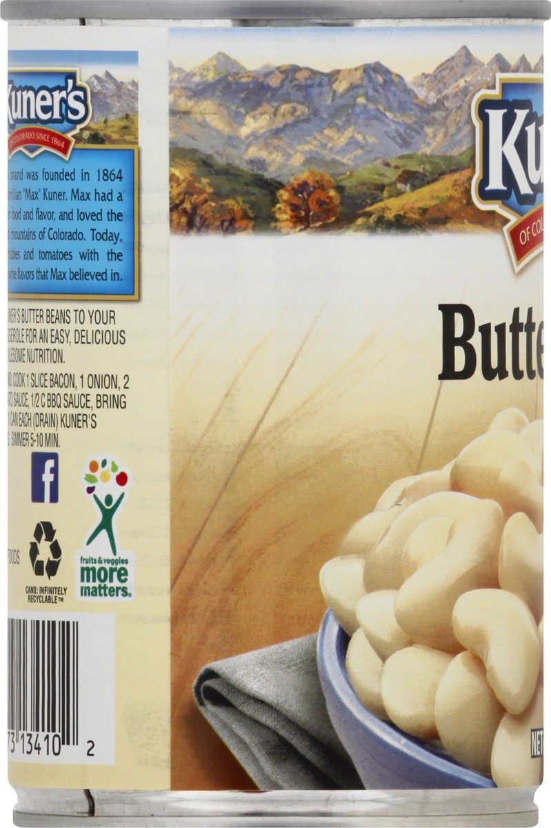 slide 2 of 12, Kuner's Butter Beans 15.5 oz, 15.5 oz