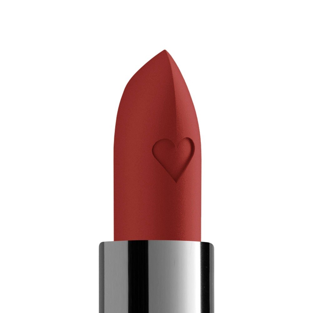 slide 2 of 4, NYX Professional Makeup Shout Loud Satin Lipstick Hot In Here, 1.28 oz