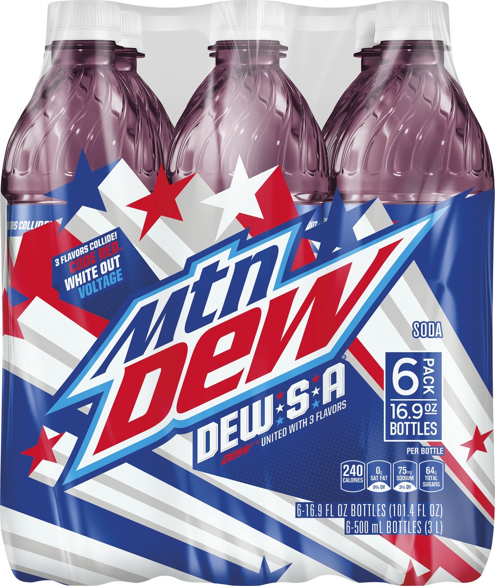 slide 3 of 5, Mountain Dew Dew-A Soda - 6 ct; 16.9 fl oz - 6 ct; 16.9 fl oz, 6 ct; 16.9 fl oz