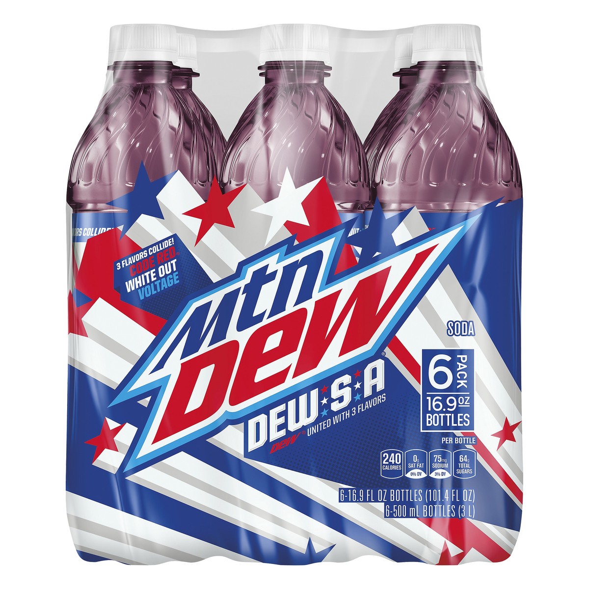slide 1 of 5, Mountain Dew Dew-A Soda - 6 ct; 16.9 fl oz - 6 ct; 16.9 fl oz, 6 ct; 16.9 fl oz