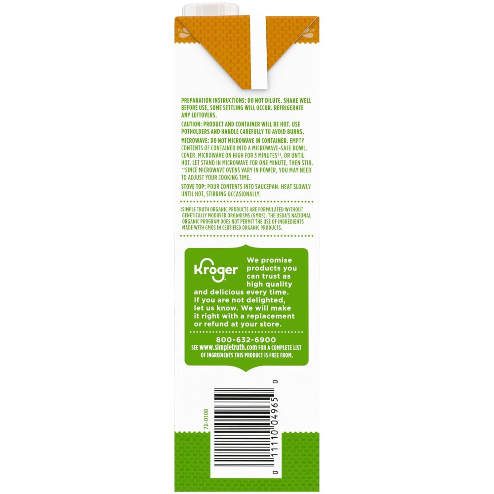 slide 4 of 6, Simple Truth Organic Free Range Chicken Stock, 32 oz