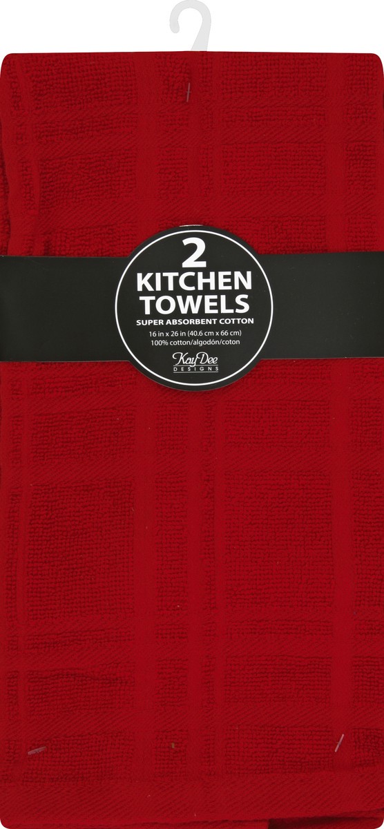 slide 1 of 2, Kay Dee Designs Kay Dee Terry Towel Cinnabar, 2 ct