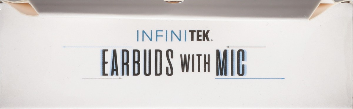 slide 3 of 9, Infinitek 4 ft Cable Earbuds with Mic 1 ea, 1 ea