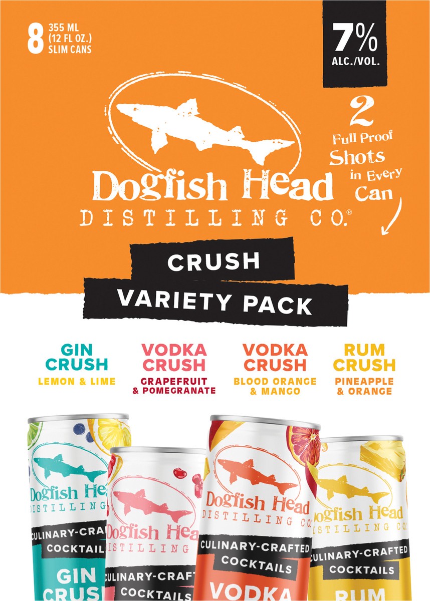 slide 7 of 7, Dogfish Head Spirits Dogfish Head Bar Cart Tropical Mix Pack Cocktails 7% ABV (12 fl. oz. Can, 8pk.), 8 ct; 12 fl oz