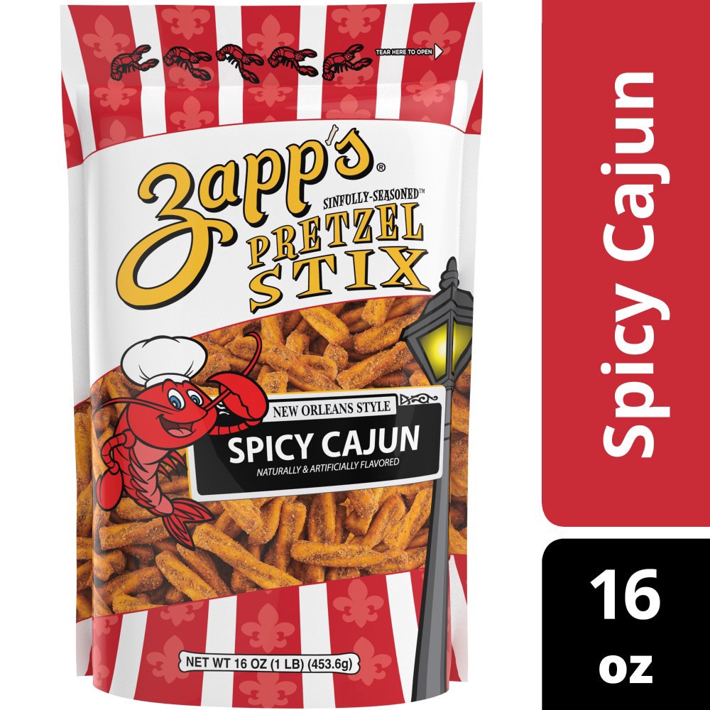 slide 2 of 4, Zapp's New Orleans Style Spicy Cajun Pretzel Stix - 16 oz, 16 oz