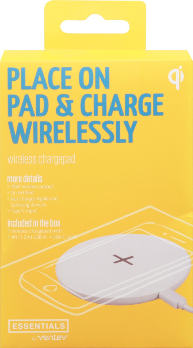 slide 2 of 10, Ventev Essentials Qi Wireless Chargepad 1 ea, 1 ea